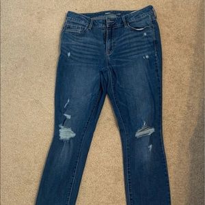 Old navy distressed skinny jeans